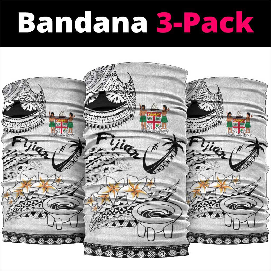 Fijian Traditional Culture Neck Gaiter Tapa Tribal Tattoos LT03 package One Size: 25*50cm White - Polynesian Pride
