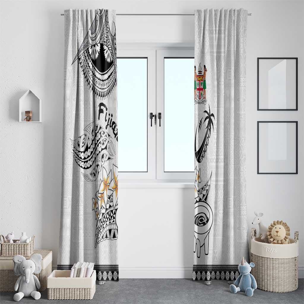 Fijian Traditional Culture Window Curtain Tapa Tribal Tattoos LT03 - Polynesian Pride
