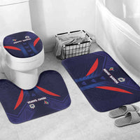 Rugby Samoa Bathroom Set Siva Tau Spirit Sporty Vibes LT03 Mat Set Only (3 pcs) One Size Navy - Polynesian Pride