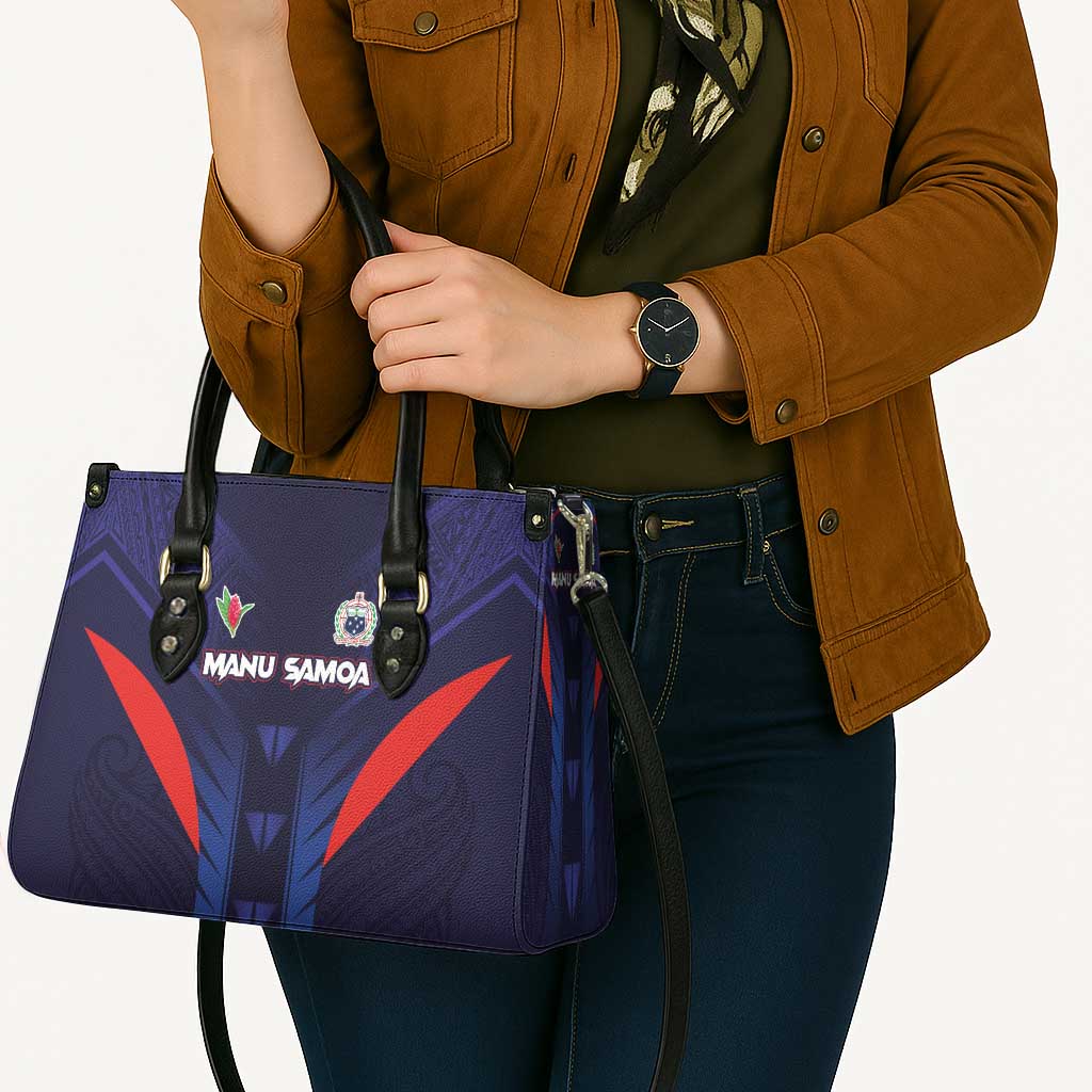 Rugby Samoa Leather Bag Siva Tau Spirit Sporty Vibes LT03 - Polynesian Pride