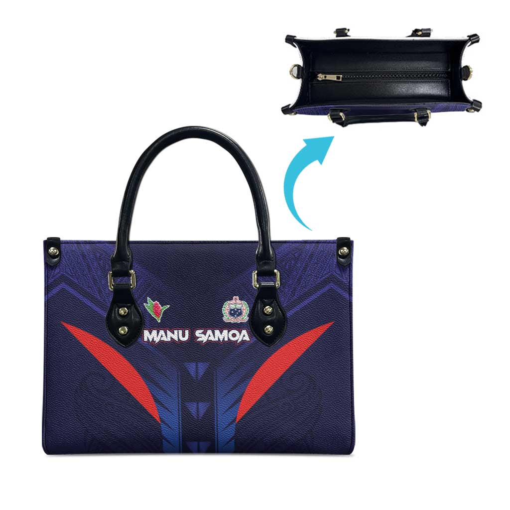 Rugby Samoa Leather Bag Siva Tau Spirit Sporty Vibes LT03 - Polynesian Pride