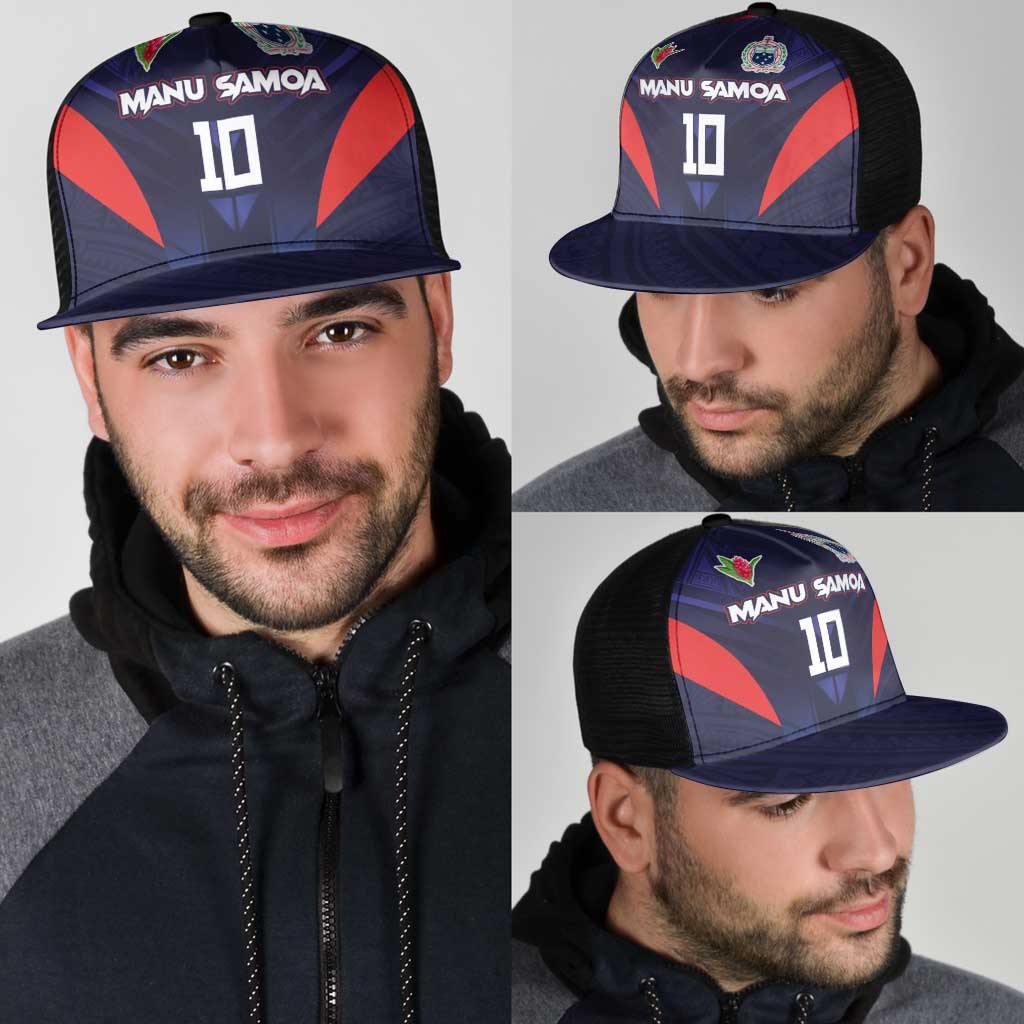 Custom Rugby Samoa Mesh Trucker Cap Siva Tau Spirit Sporty Vibes LT03 - Polynesian Pride