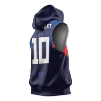 Custom Rugby Samoa Sleeveless Hoodie Siva Tau Spirit Sporty Vibes LT03 - Polynesian Pride