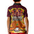 PNG Port Moresby Vipers Rugby Kid Polo Shirt Fire Vipers Mix PNG Bird Polynesian Tattoo LT03 - Polynesian Pride