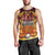 PNG Port Moresby Vipers Rugby Men Tank Top Fire Vipers Mix PNG Bird Polynesian Tattoo LT03 - Polynesian Pride