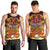 PNG Port Moresby Vipers Rugby Men Tank Top Fire Vipers Mix PNG Bird Polynesian Tattoo LT03 - Polynesian Pride