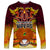 Custom PNG Port Moresby Vipers Rugby Long Sleeve Shirt Fire Vipers Mix PNG Bird Polynesian Tattoo LT03 Unisex Yellow - Polynesian Pride