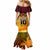 Custom PNG Port Moresby Vipers Rugby Mermaid Dress Fire Vipers Mix PNG Bird Polynesian Tattoo LT03 - Polynesian Pride