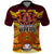 Custom PNG Port Moresby Vipers Rugby Polo Shirt Fire Vipers Mix PNG Bird Polynesian Tattoo LT03 Yellow - Polynesian Pride