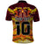 Custom PNG Port Moresby Vipers Rugby Polo Shirt Fire Vipers Mix PNG Bird Polynesian Tattoo LT03 - Polynesian Pride