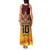 Custom PNG Port Moresby Vipers Rugby Tank Maxi Dress Fire Vipers Mix PNG Bird Polynesian Tattoo LT03 - Polynesian Pride