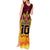 Custom PNG Port Moresby Vipers Rugby Tank Maxi Dress Fire Vipers Mix PNG Bird Polynesian Tattoo LT03 - Polynesian Pride