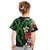 Hawaiian Tropical Flowers and Maile Pikake Kid T Shirt Polynesian Tribal Pattern Black Color