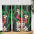 Hawaiian Tropical Flowers and Maile Pikake Skinny Tumbler Polynesian Tribal Pattern Black Color