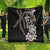 Hawaiian Tropical Flowers and Maile Pikake Quilt Polynesian Tribal Pattern Grayscale Mode