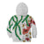 Hawaiian Tropical Flowers and Maile Pikake Kid Hoodie Polynesian Tribal Pattern White Color