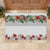 Hawaiian Tropical Flowers and Tribal Polynesian Tattoo Rubber Doormat White Color