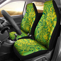 Cook Islands Va'a Polynesian Art Tattoo Car Seat Cover National Color LT03 - Polynesian Pride