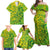 Cook Islands Vaa Polynesian Art Tattoo Family Matching Off Shoulder Maxi Dress and Hawaiian Shirt National Color