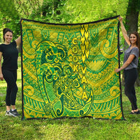 Cook Islands Va'a Polynesian Art Tattoo Quilt National Color LT03 - Polynesian Pride