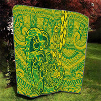 Cook Islands Va'a Polynesian Art Tattoo Quilt National Color LT03 - Polynesian Pride