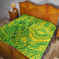 Cook Islands Va'a Polynesian Art Tattoo Quilt National Color LT03 - Polynesian Pride