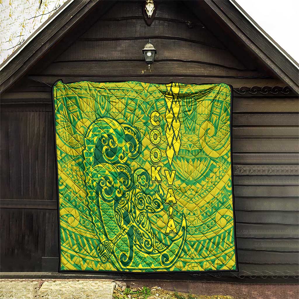 Cook Islands Va'a Polynesian Art Tattoo Quilt National Color LT03 - Polynesian Pride