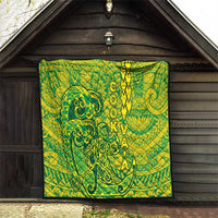 Cook Islands Va'a Polynesian Art Tattoo Quilt National Color LT03 - Polynesian Pride