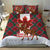 Canadian Christmas - Moose and Maple Retro Style Bedding Set