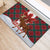 Canadian Christmas - Moose and Maple Retro Style Rubber Doormat