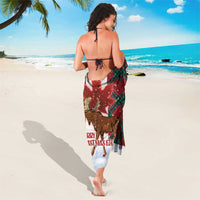 Canadian Christmas - Moose and Maple Retro Style Sarong LT03 - Polynesian Pride