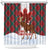 Canadian Christmas - Moose and Maple Retro Style Shower Curtain