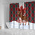 Canadian Christmas - Moose and Maple Retro Style Shower Curtain