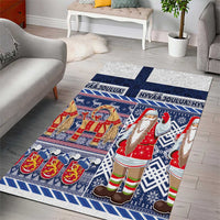Yule Goat Joulupukki Finnish Christmas Area Rug Scandinavian Pattern LT03 - Polynesian Pride