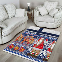 Yule Goat Joulupukki Finnish Christmas Area Rug Scandinavian Pattern LT03 - Polynesian Pride
