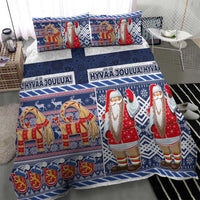 Yule Goat Joulupukki Finnish Christmas Bedding Set Scandinavian Pattern LT03 - Polynesian Pride