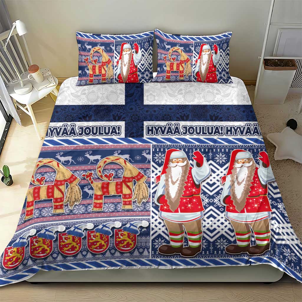 Yule Goat Joulupukki Finnish Christmas Bedding Set Scandinavian Pattern LT03 - Polynesian Pride