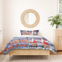 Yule Goat Joulupukki Finnish Christmas Bedding Set Scandinavian Pattern LT03 - Polynesian Pride