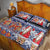 Yule Goat Joulupukki Finnish Christmas Quilt Bed Set Scandinavian Pattern