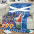 Santa Claus Thistle Scottish Christmas Blanket Tartan Pattern