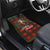 Santa and Higland Cows Scottish Christmas Car Mats Tartan Pattern