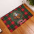 Santa and Higland Cows Scottish Christmas Rubber Doormat Tartan Pattern