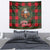 Santa and Higland Cows Scottish Christmas Tapestry Tartan Pattern