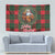 Santa and Higland Cows Scottish Christmas Tapestry Tartan Pattern