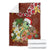 Hawaii Honu Mele Kalikimaka Blanket Santa Tropical Flower Aloha Summer Red Version LT03 - Polynesian Pride