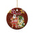 Hawaii Honu Mele Kalikimaka Ceramic Ornament Santa Tropical Flower Aloha Summer Red Version LT03 - Polynesian Pride