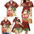 Hawaii Honu Mele Kalikimaka Family Matching Mermaid Dress and Hawaiian Shirt Santa Tropical Flower Aloha Summer Red Version LT03 - Polynesian Pride