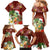 Hawaii Honu Mele Kalikimaka Family Matching Mermaid Dress and Hawaiian Shirt Santa Tropical Flower Aloha Summer Red Version LT03 - Polynesian Pride