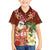 Hawaii Honu Mele Kalikimaka Family Matching Off Shoulder Short Dress and Hawaiian Shirt Santa Tropical Flower Aloha Summer Red Version LT03 Son's Shirt Red - Polynesian Pride