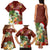 Hawaii Honu Mele Kalikimaka Family Matching Tank Maxi Dress and Hawaiian Shirt Santa Tropical Flower Aloha Summer Red Version LT03 - Polynesian Pride